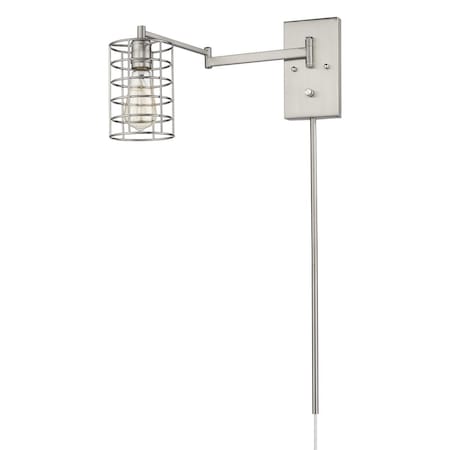 Estallar 32 x 5 x 20.75 in. Jett 1-Light Satin Nickel Sconce ES3093020